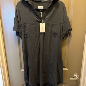 Universal Thread Charcoal Dress with Sleeves
